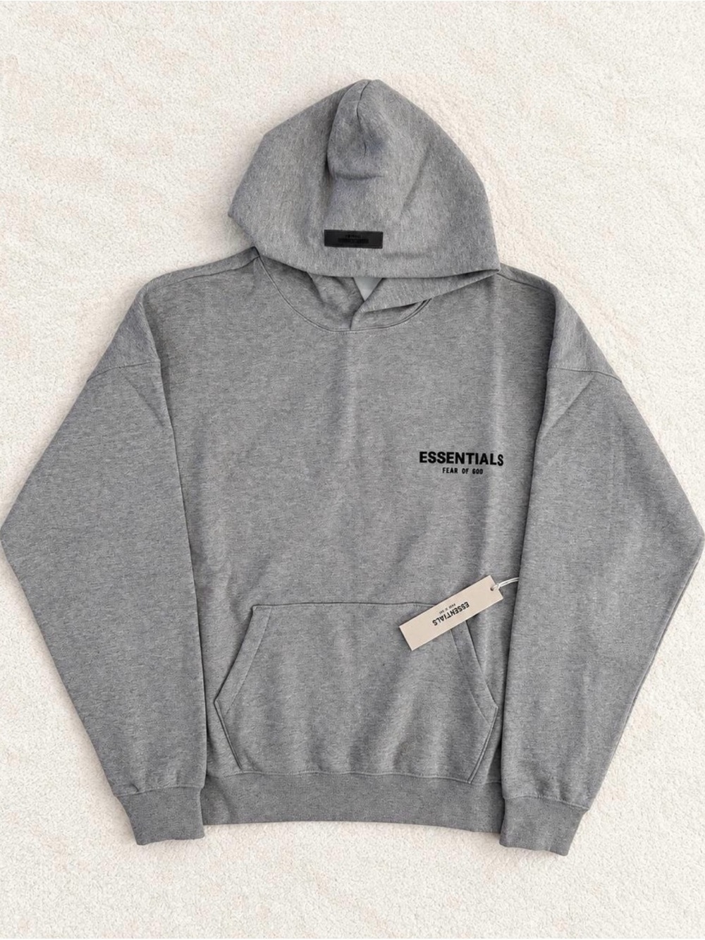 Fear Of God Essentials Dark Oatmeal Pullover Hoodie